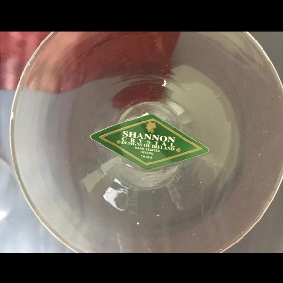 Vintage Shannon Crystal Champagne Flutes by Godinger - Picture 3 of 7